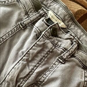 American Eagle Gray Cargo Pants